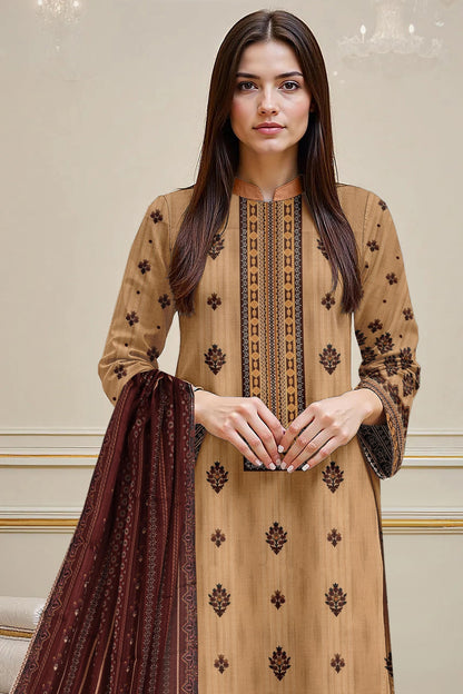 Flora By Zara Ali Printed Lawn 3PC