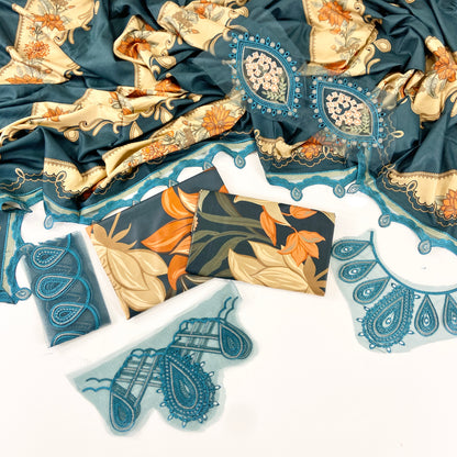 Baroque Emb Digital Printed Khaddar 3PC