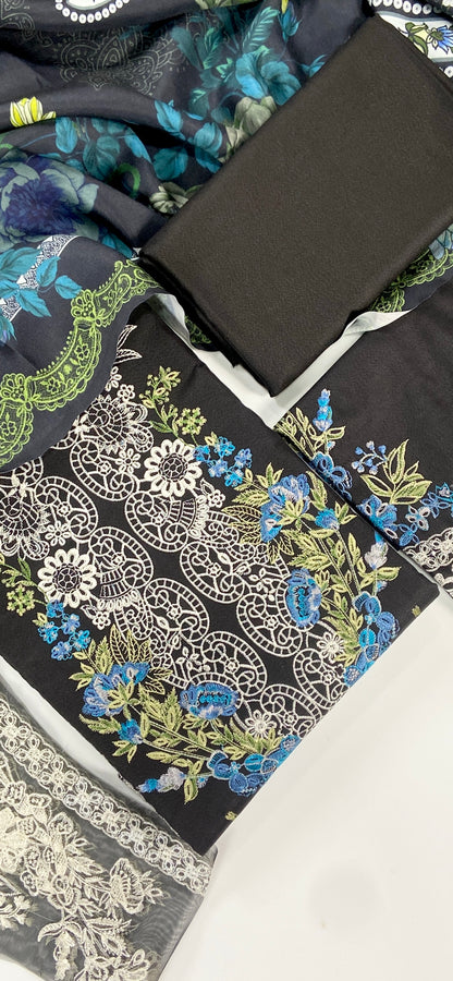 Jade Luxury Emb Dhanak 3PC