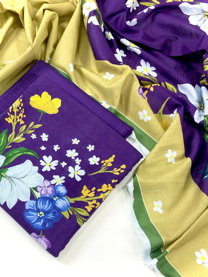 Zara ali Digital Printed Khaddar 3PC