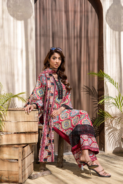 Abrish digital Printed Lawn 3-PC