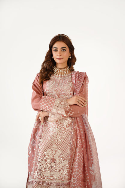 Maria B Fancy Jacquard Cotton Emb 3PC