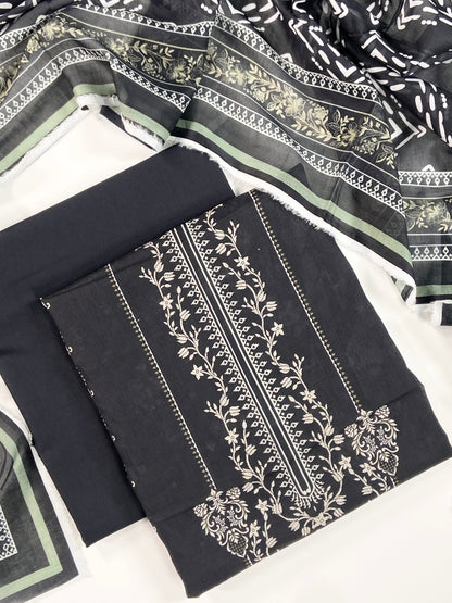 Mashaim Digital Printed Lawn 3PC