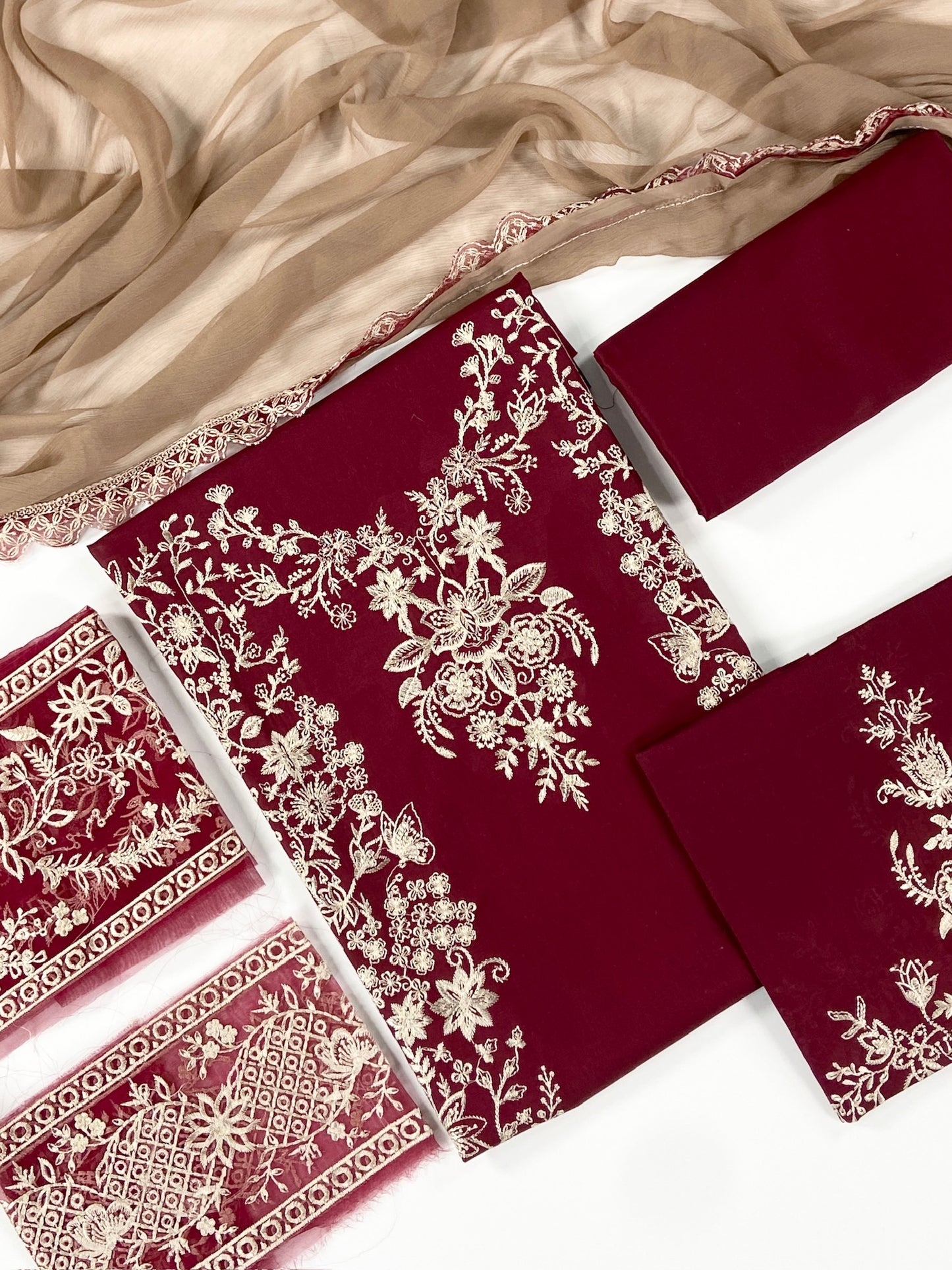 Zaha Luxury Khadija Shah Embroidered Lawn 3PC