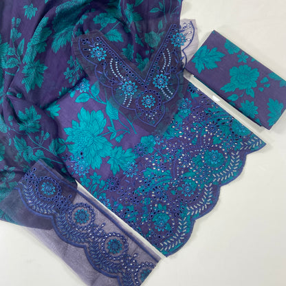 Maria B Emb Luxury Lawn 3PC