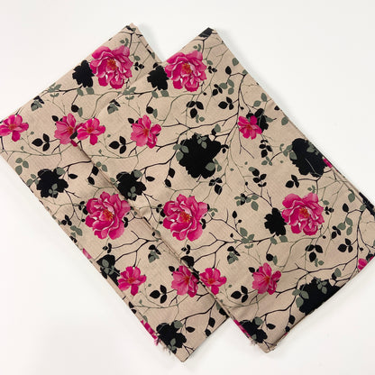 Anaya Noor Printed Bana Dora Slub Linen 2PC