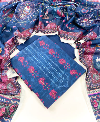 Mausummery Digital Printed Khaddar 3PC