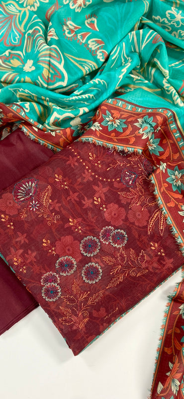 Anaya Noor Bana Dora Embroidered Lawn 3PC