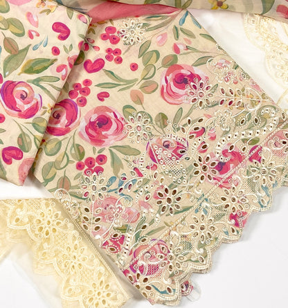 Crimson Emb Luxury Lawn-3PC