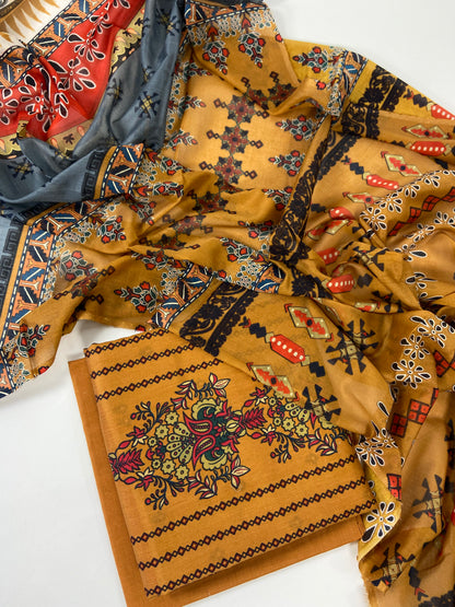 Khaadi Printed Lawn 3-PC