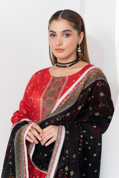 Mojo Berry By Marooj Digital Printed Lawn 3PC
