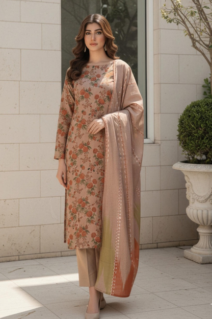 Motifz Premium Printed Khaddar 3PC