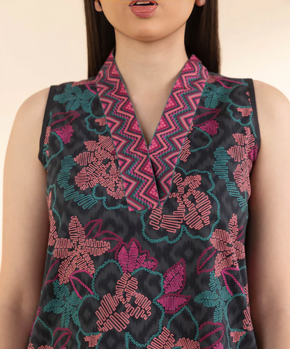 Sapphire Digital Printed Linen 3-PC