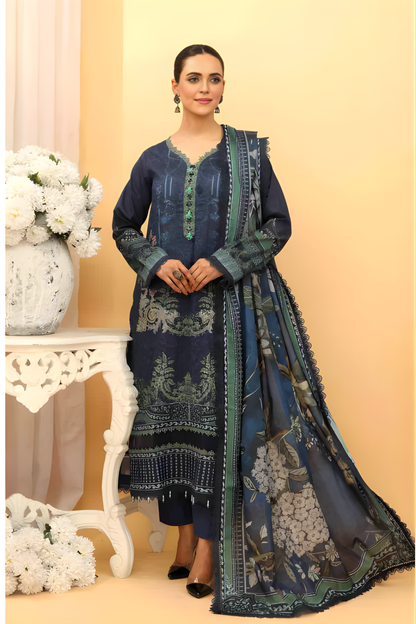 Aangan Digital Printed Lawn 3PC