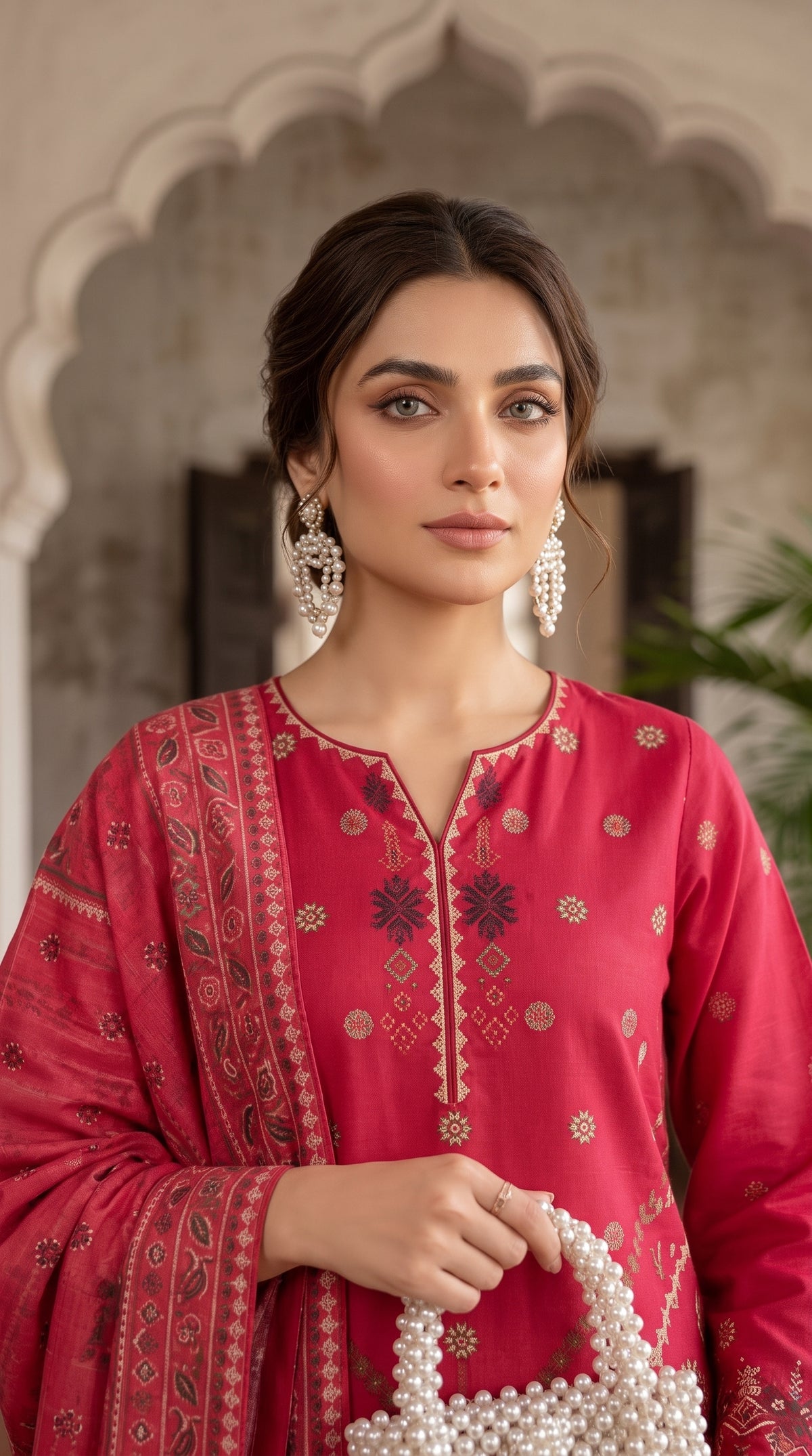 Areesha By Anaya Noor Heavy Emb Khaddar 3PC