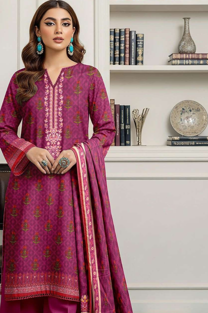 Zara Ali Printed Dobby 3PC