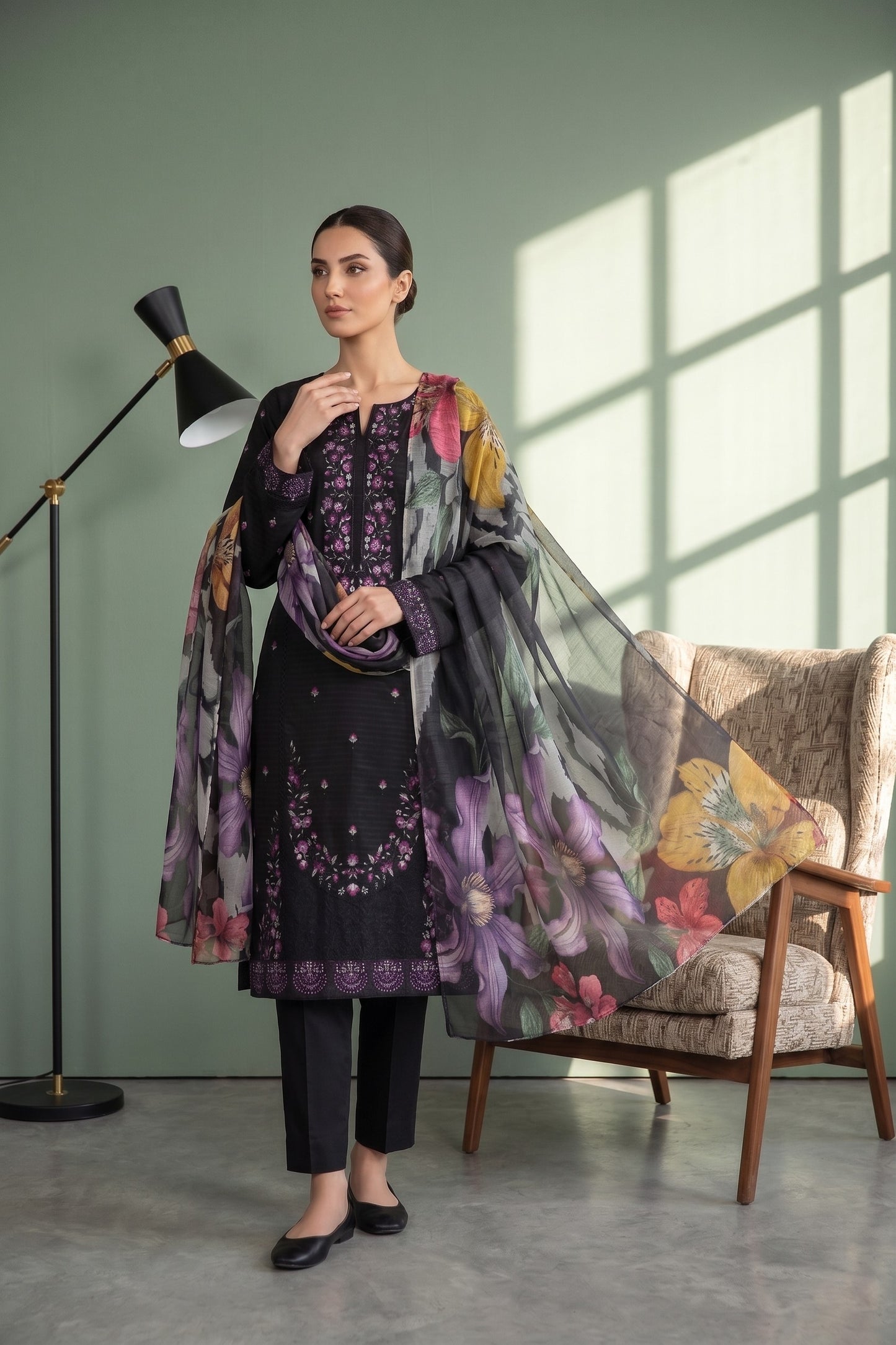 Florent By Anaya Noor Embroidered 3PC