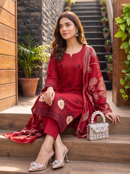 Cross Stitch Premium Printed Viscose 3PC