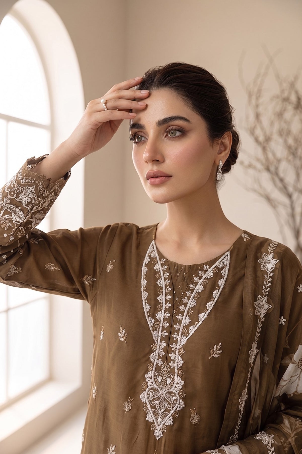 Lazer Kari By Anaya Noor Emb Viscose 3PC