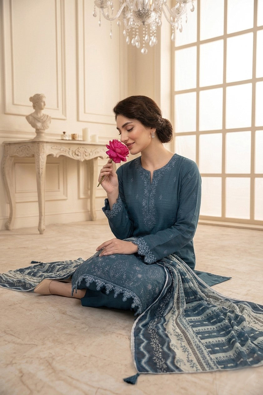 Florent By Anaya Noor Embroidered 3PC