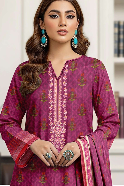 Zara Ali Printed Dobby 3PC
