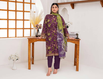 Mehar By Fiza Noor Printed Khaddar 3PC