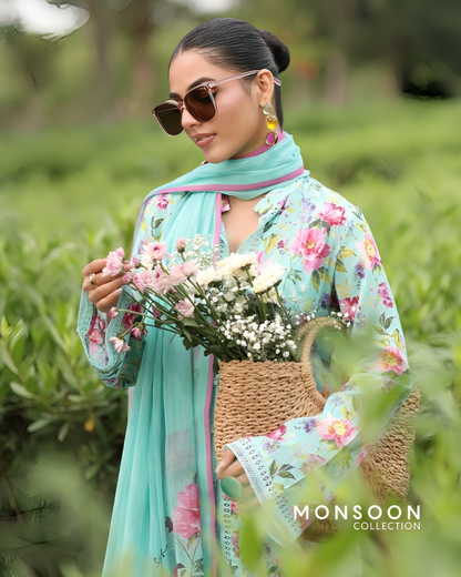 Bareeza Printed Khaddar 3PC
