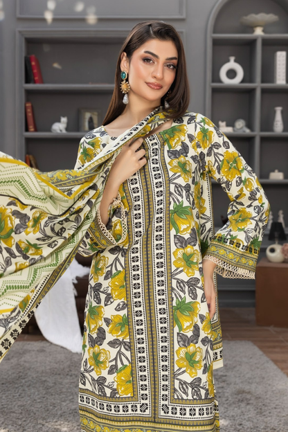 Rang Preet Digital Printed Linen 3PC