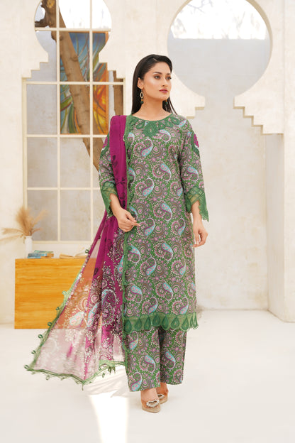 Jashn-e-Baharan By Anaya Noor Emb & Digital Printed Lawn 3PC