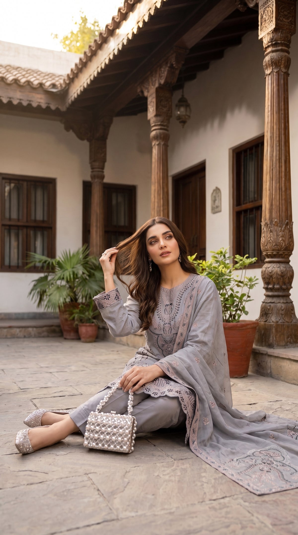 Halima By Anaya Noor Premium Emb Viscose 3PC