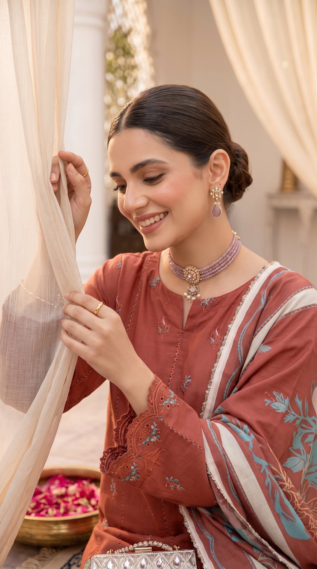 Hurab By Anaya Noor Heavy Emb Viscose 3PC