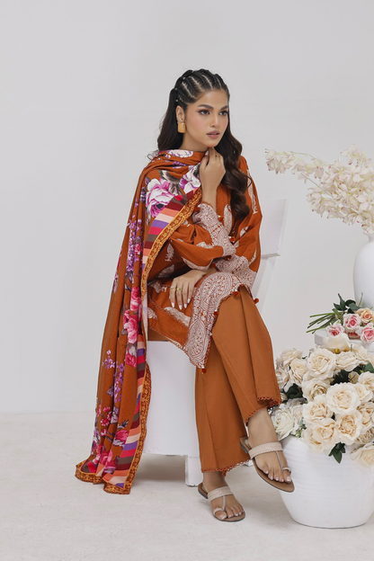 Salina Digital Printed Linen 3PC