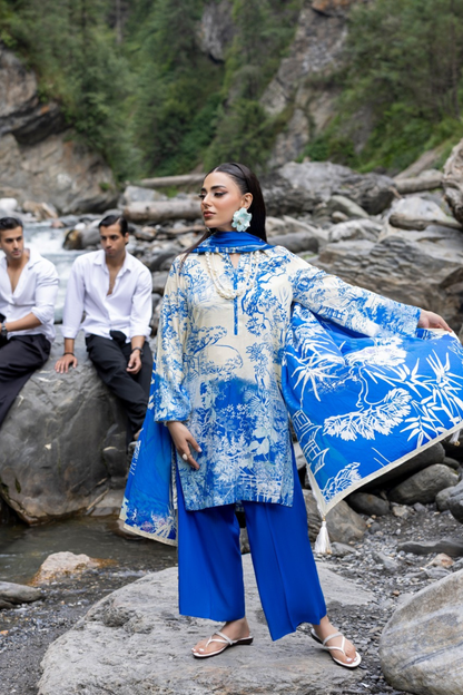 Rang-E-Gul By Paltar Printed Viscose 3PC