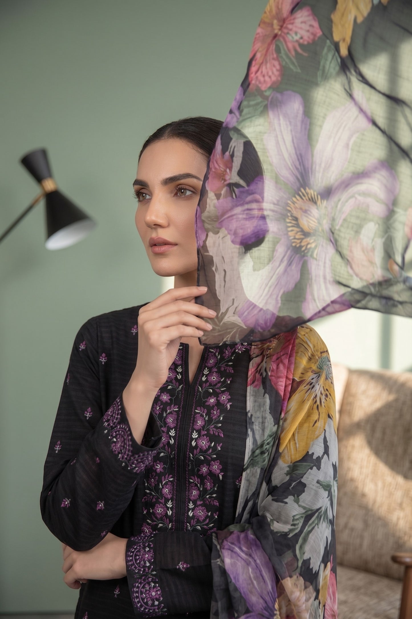 Florent By Anaya Noor Embroidered 3PC