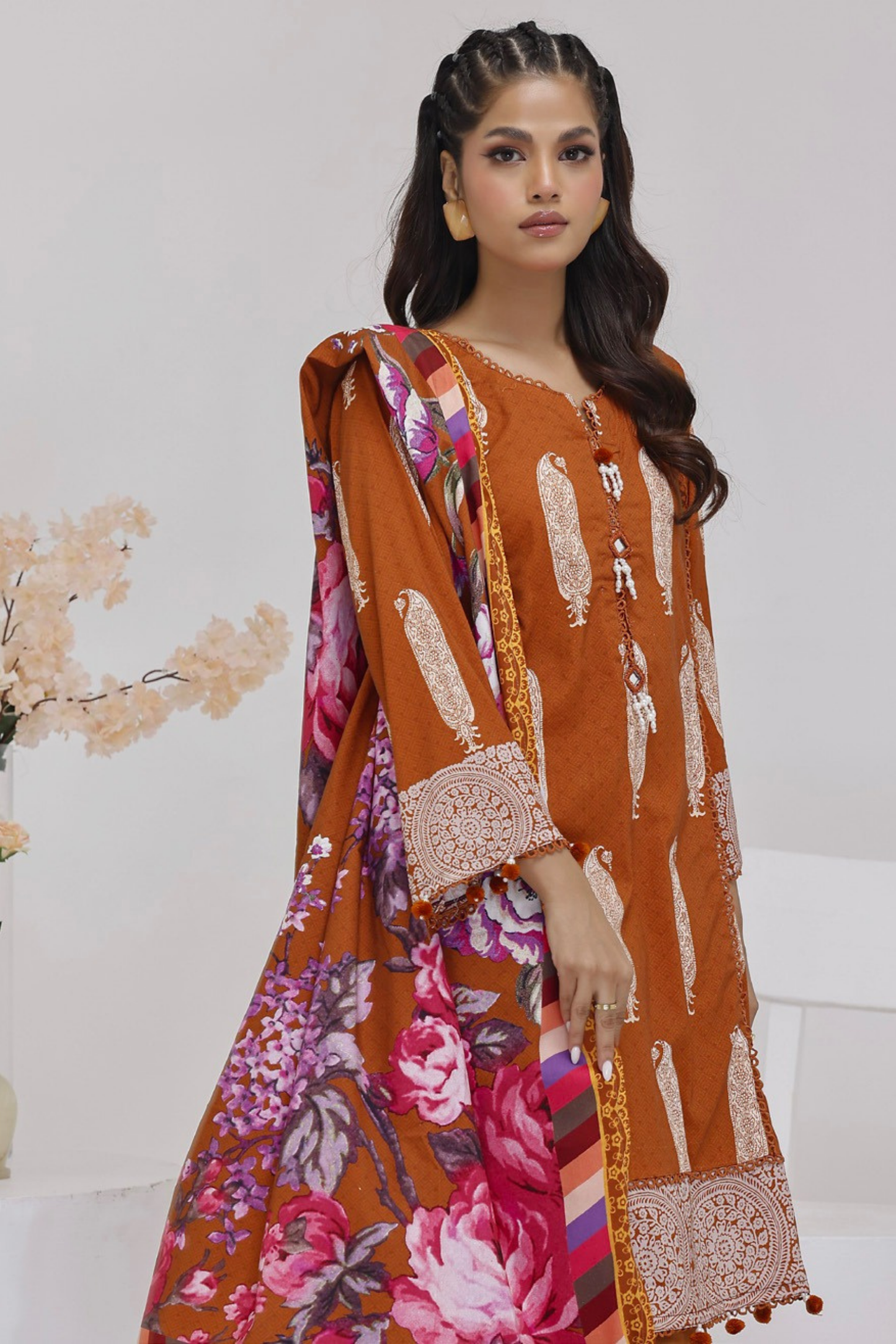 Salina Digital Printed Linen 3PC