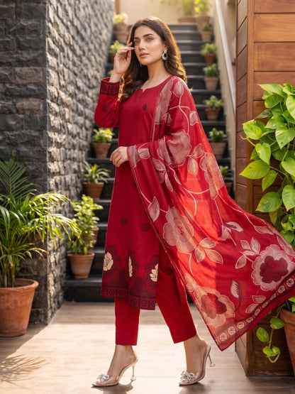 Cross Stitch Premium Printed Viscose 3PC