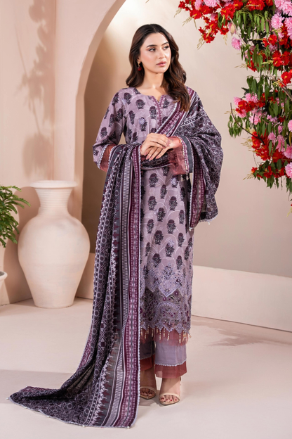 Zesh Airjet Full Embroidered Khaddar 3PC