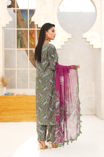 Jashn-e-Baharan By Anaya Noor Emb & Digital Printed Lawn 3PC