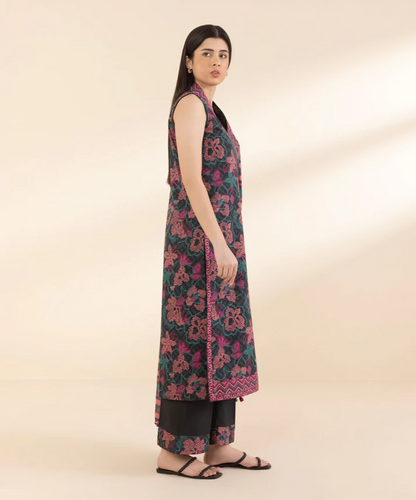Sapphire Digital Printed Linen 3-PC