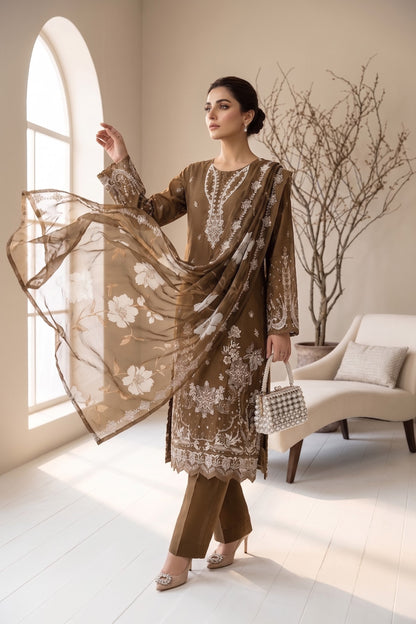 Lazer Kari By Anaya Noor Emb Viscose 3PC