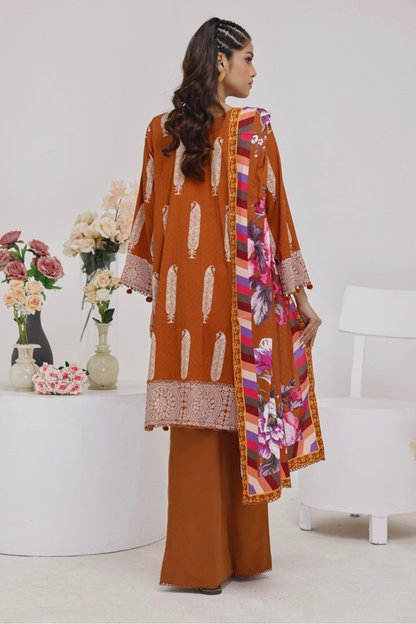Salina Digital Printed Linen 3PC