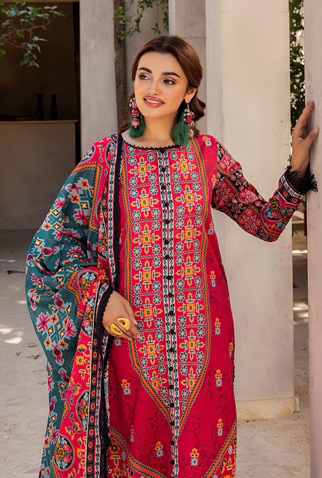 Naqsh Luxury Printed Lawn 3-PC