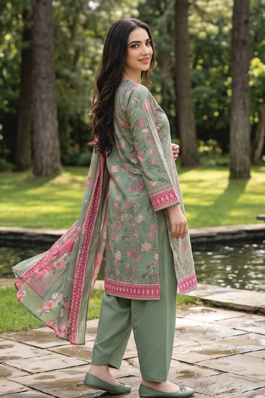 Zesh Digital Printed Khaddar 3PC
