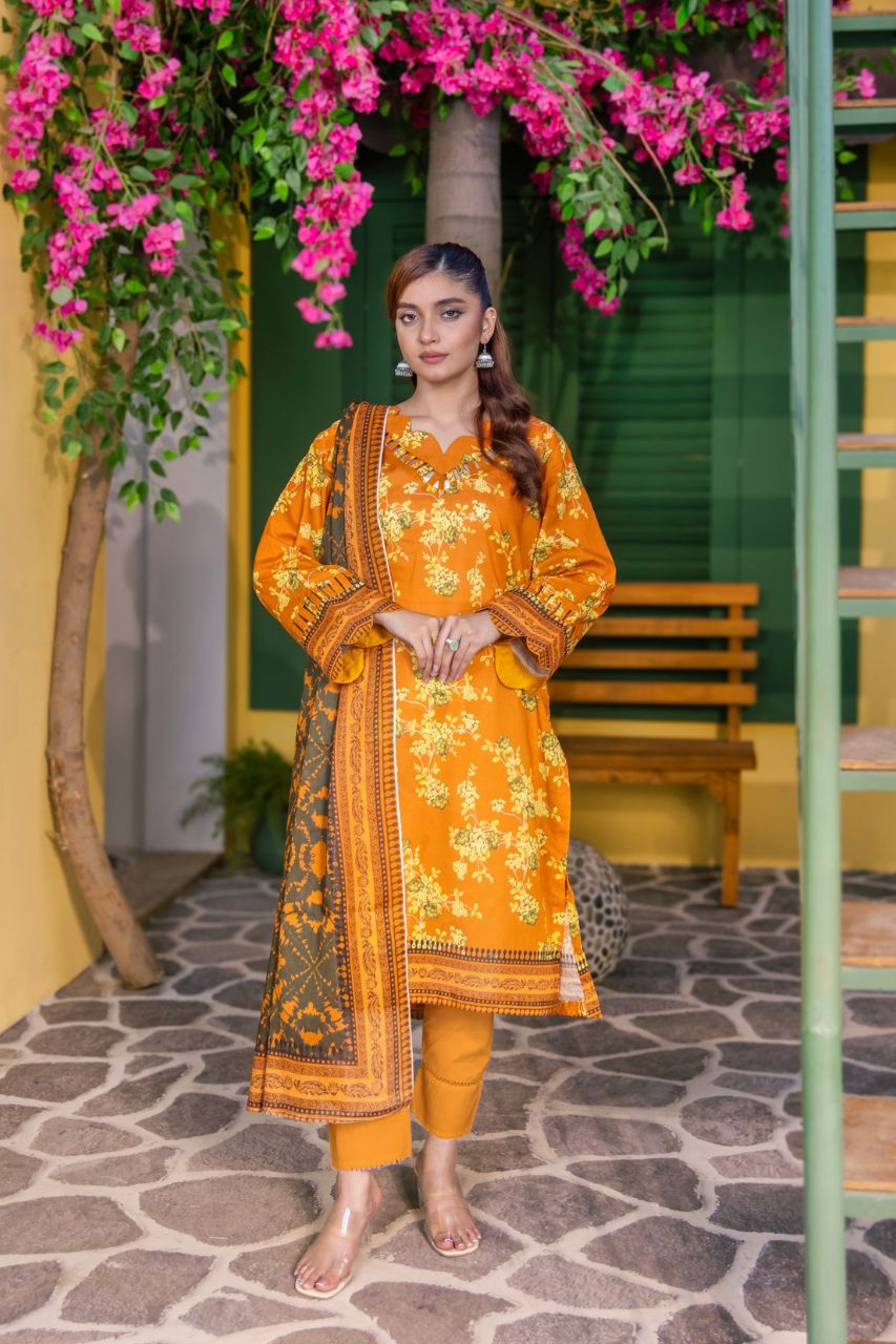 Rahat By Janan Digital Printed Lawn 3PC