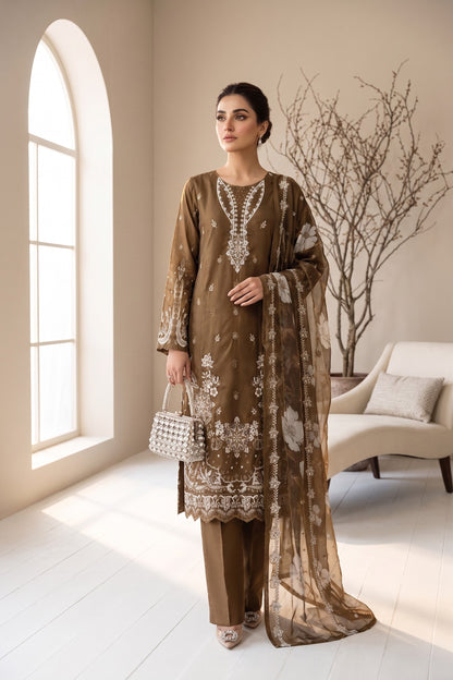 Lazer Kari By Anaya Noor Emb Viscose 3PC