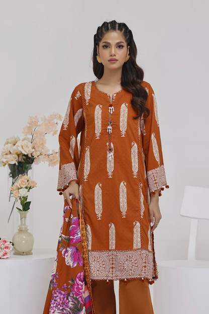 Salina Digital Printed Linen 3PC