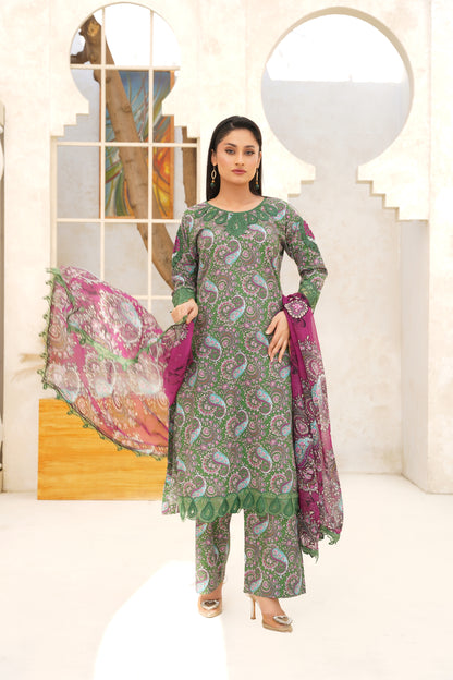 Jashn-e-Baharan By Anaya Noor Emb & Digital Printed Lawn 3PC