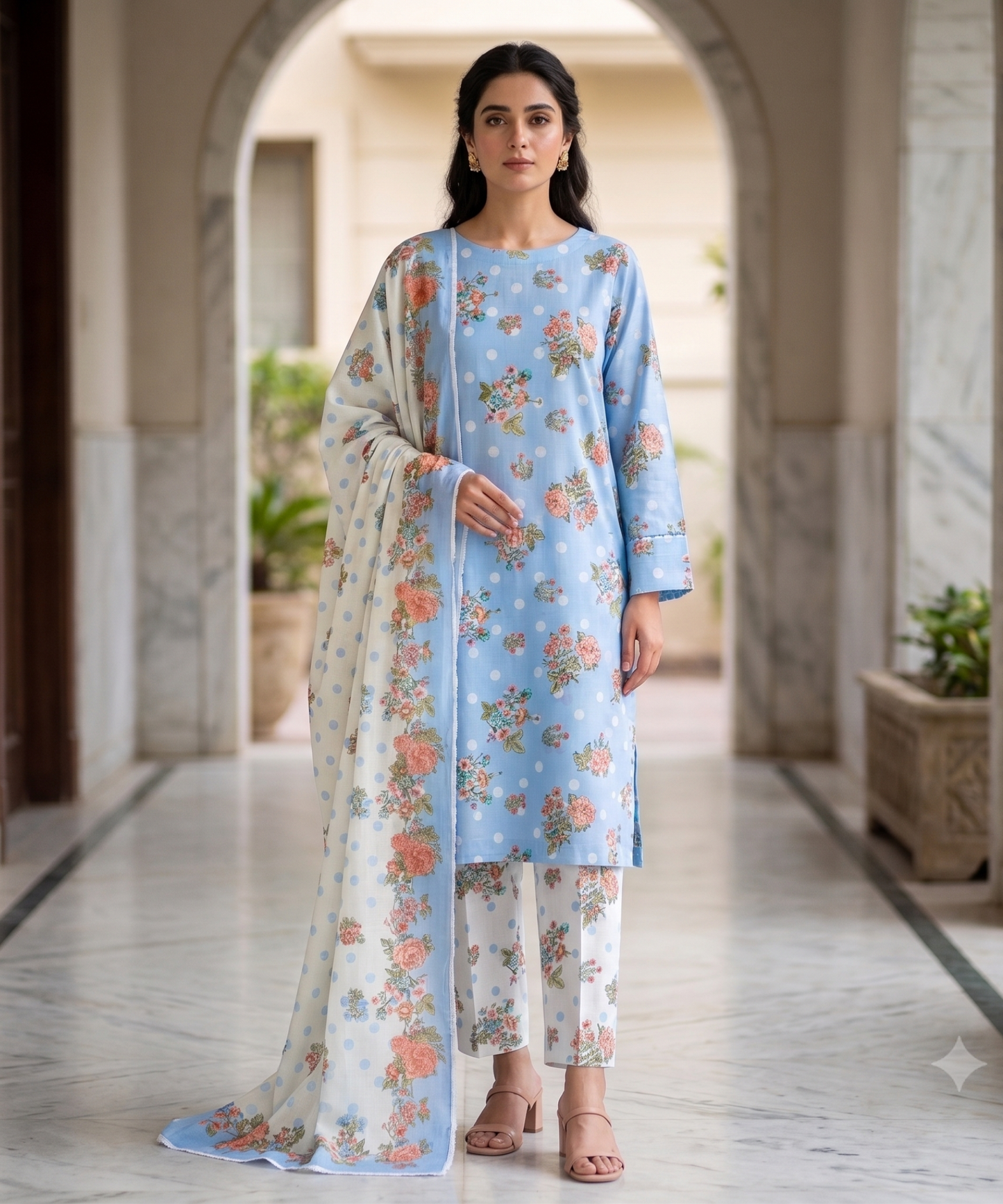 Khaadi Digital Printed Lawn 3PC
