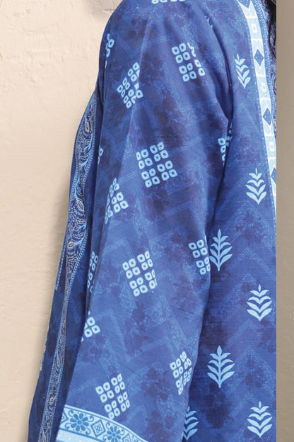 Raqs By Uneq Digital Printed Slub Khaddar 3PC