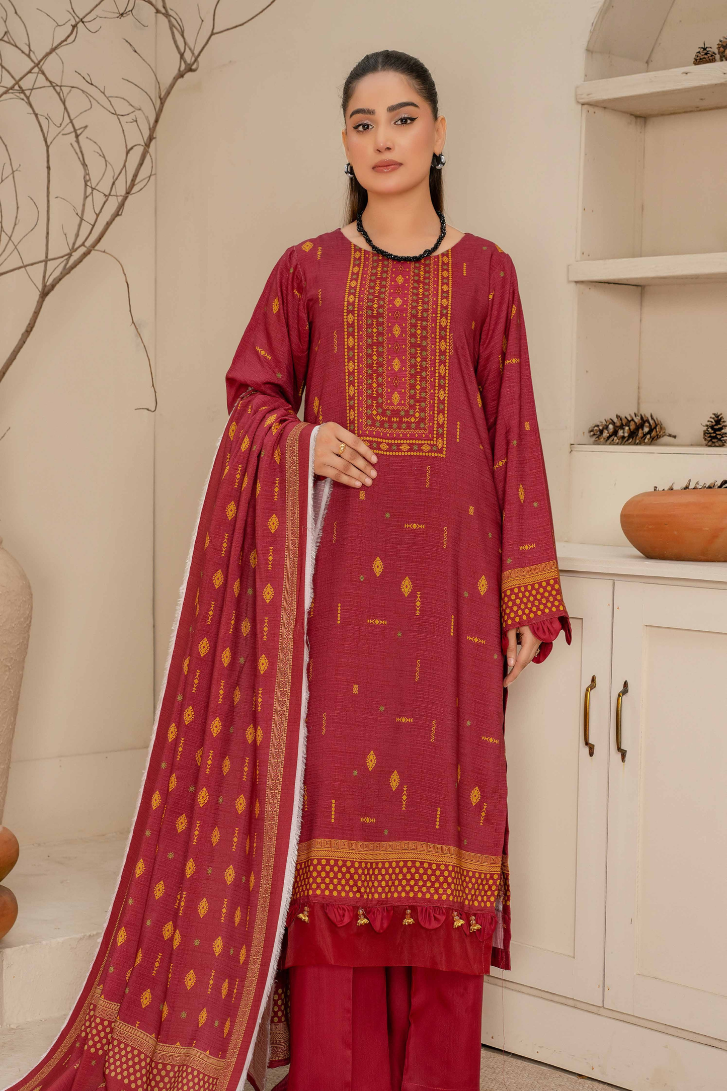 Esha Eshal by Bin Ilyas Premium Printed Viscose 3PC